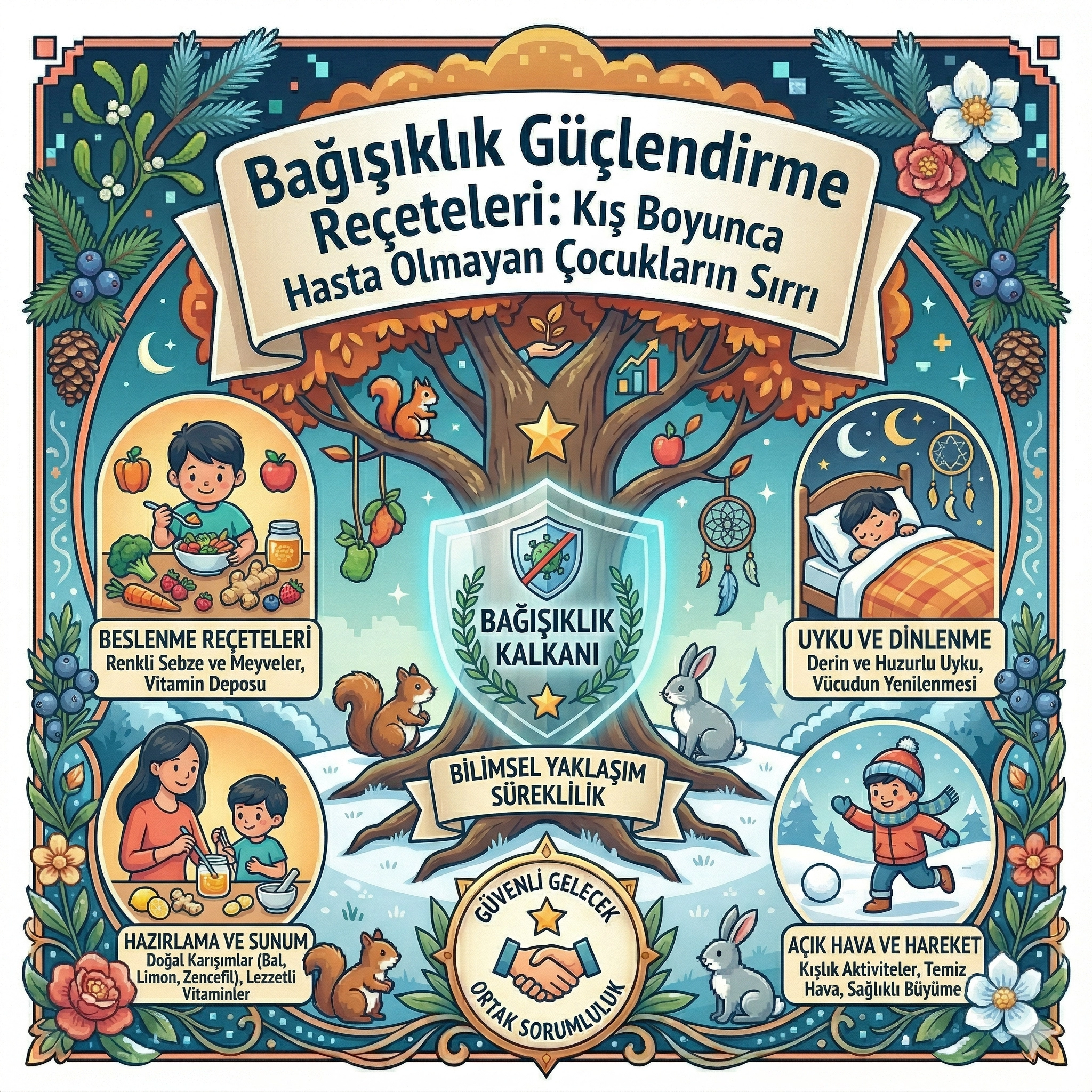Bağışıklık Güçlendirme Reçeteleri: Kış Boyunca Hasta Olmayan Çocukların Sırrı