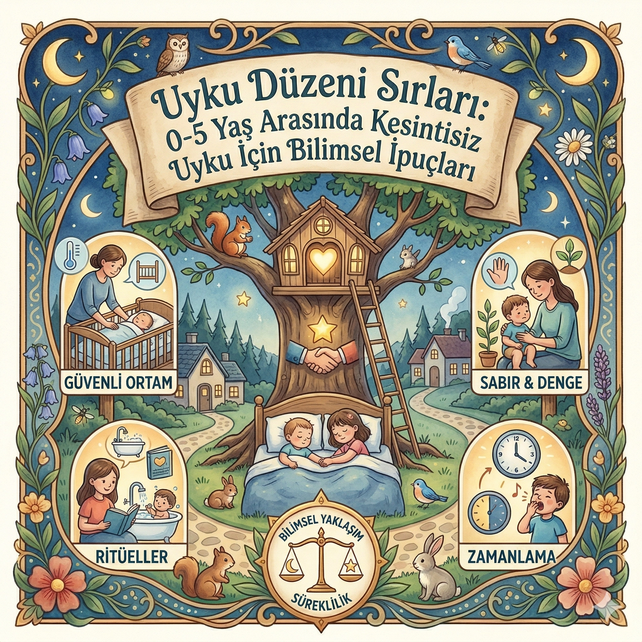 Uyku Düzeni Sırları: 0-5 Yaş Arasında Kesintisiz Uyku İçin Bilimsel İpuçları