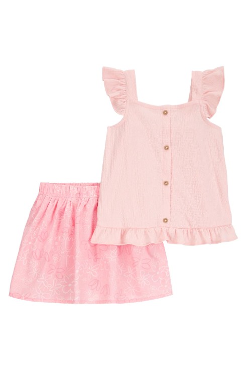 Carters Küçük Kız Çocuk 2li Alt Üst Set 2S406010 Renkli