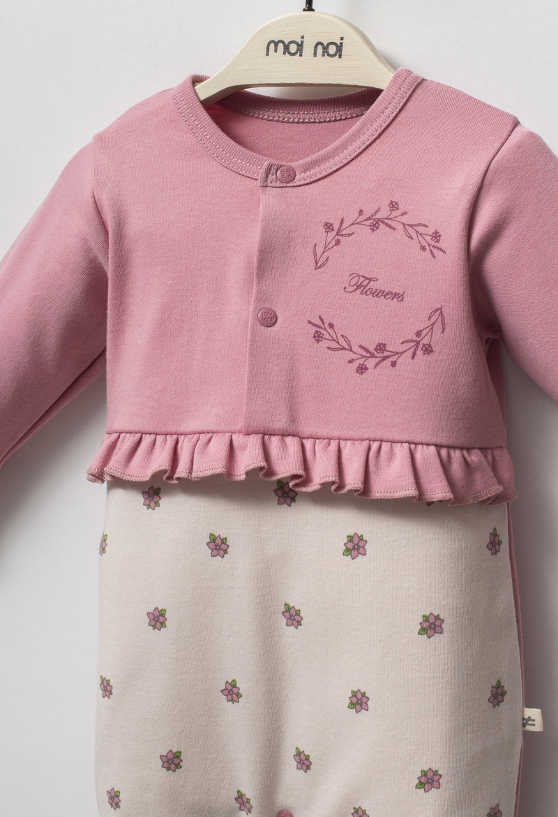 Moi Noi Flowers Şapkalı Tulum MNB1263 Mürdüm