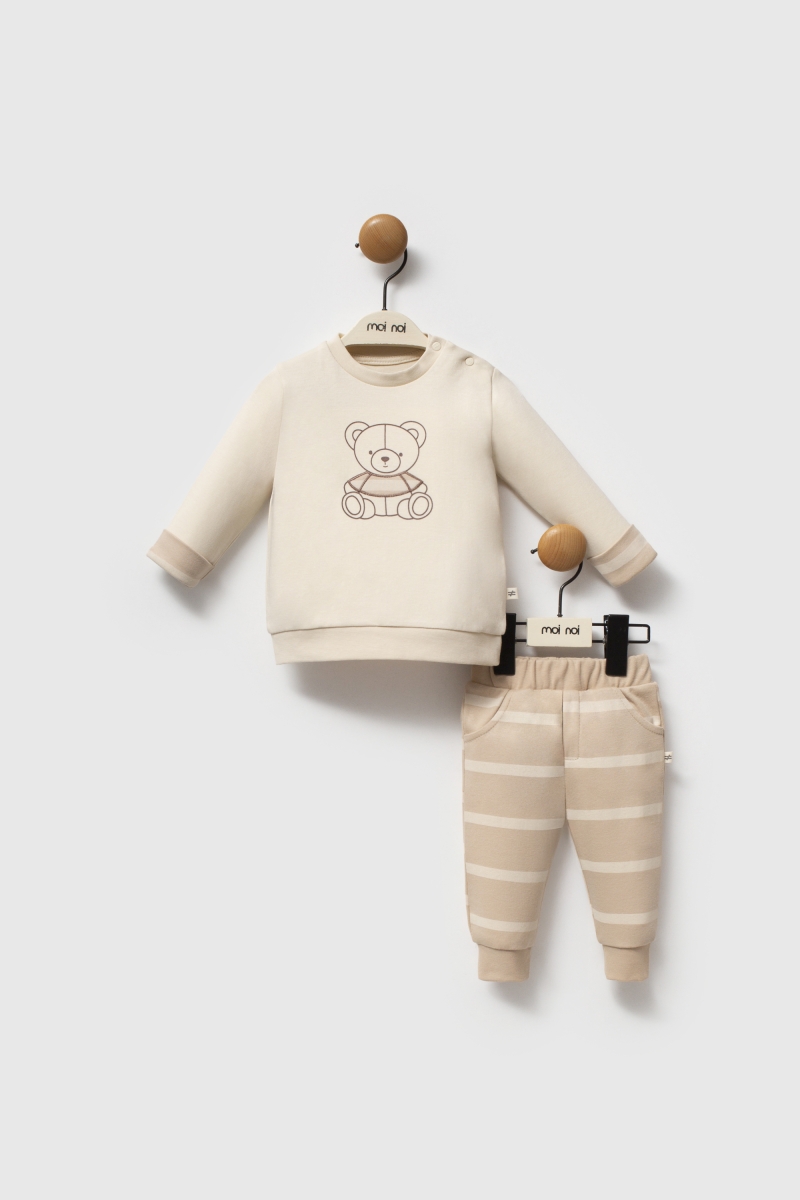 Moi Noi My Bear 2li Takım MNB5354 Ekru