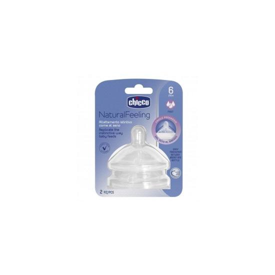 Chicco NaturalFeeling Biberon Emziği 6 Ay+ Hızlı Akış 2’Li