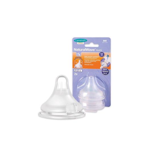 Lansinoh Natural Wave Biberon Emziği Hızlı Akış 2’Li