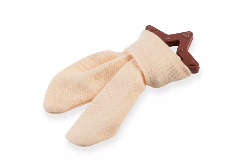 BabyJem Silikon Diş Kaşıyıcılı Müslin Önlük 736 Somon