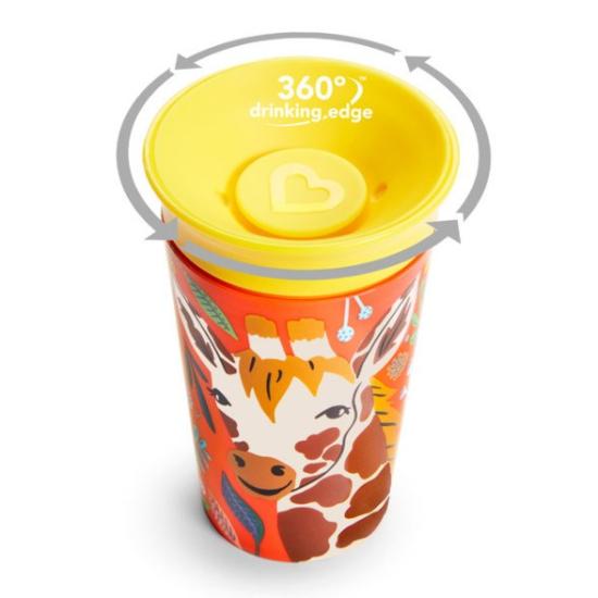 Munchkin Mucize 360° Wildlove Alıştırma Bardağı 12 Ay+ 266 ml Zürafa