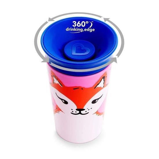 Munchkin Mucize 360° Wildlove Alıştırma Bardağı 12 Ay+ 266 ml Tilki