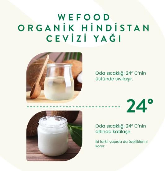 Wefood Organik Hindistan Cevizi Yağı 150 ml