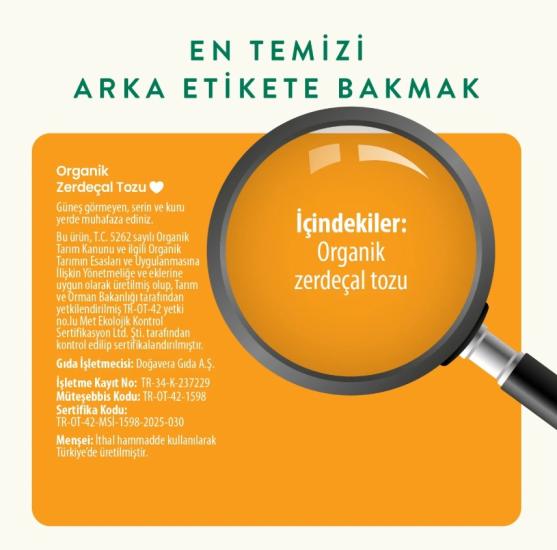 Wefood Organik Zerdeçal Tozu 55 Gr
