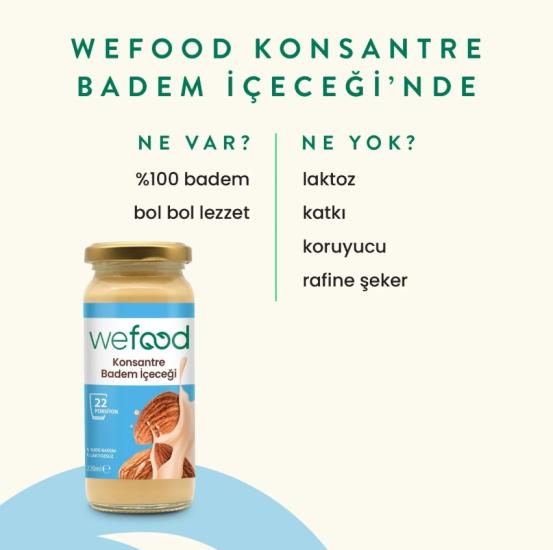 Wefood Organik Badem Sütü Konsantresi 220 Gr