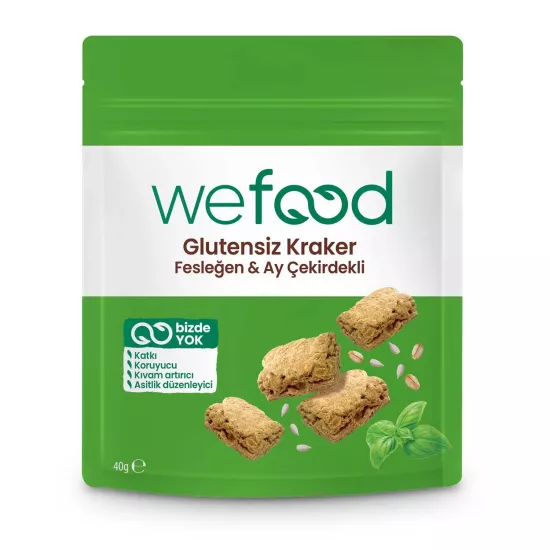 Wefood Fesleğenli Ayçekirdekli Kraker 40 Gr