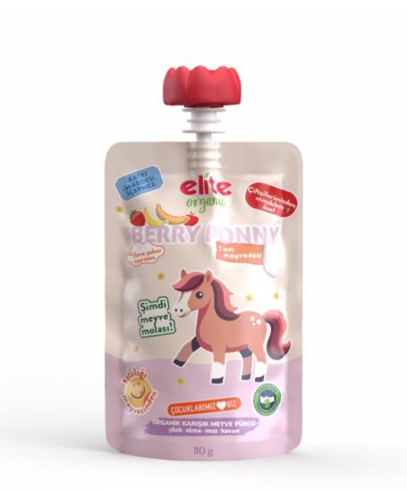 OG Natural Berry Pony Organik Karışık Meyve Püresi 110gr