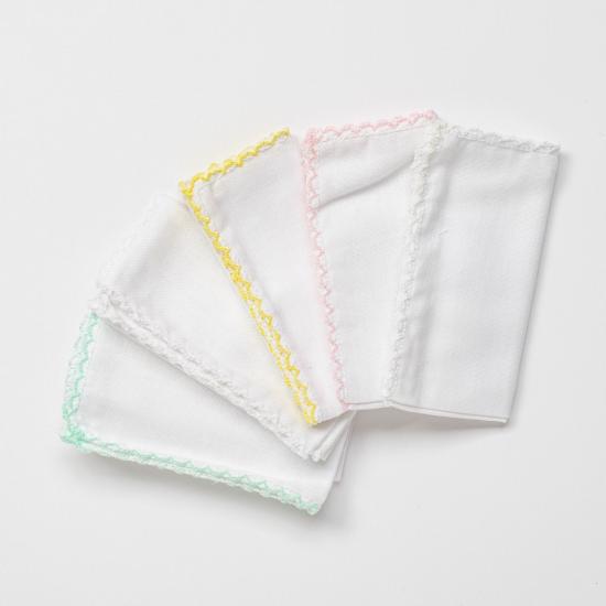 Andywawa AC24447 Basic 5’Li Bebek Ağız Mendili 25x25 cm Pink