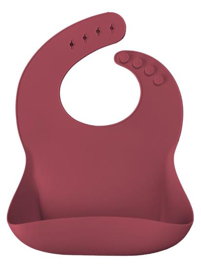 OiOi Basics Silikon Mama Önlüğü Velvet Rose