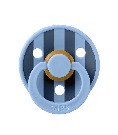 Bibs Studio Colour Block Kauçuk Emzik 0-6 Ay Sky Blue