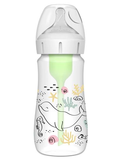 Dr.Brown’s Geniş Ağız PP Antikolik Options Biberon  270 ml Kız