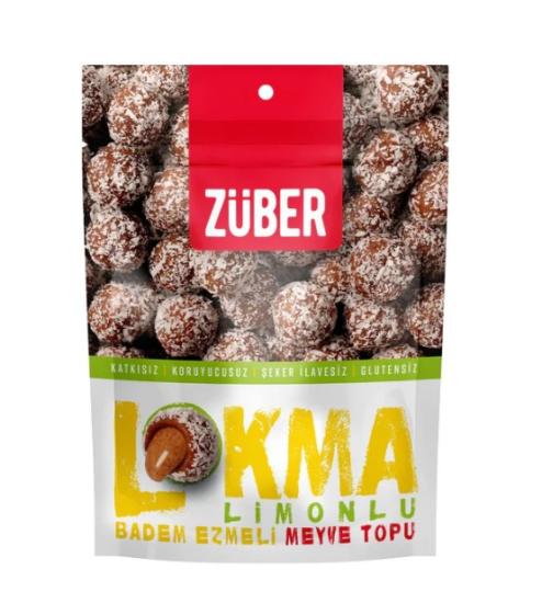 Züber Lokma Meyve Topu 96 Gr Limonlu Badem Ezmeli