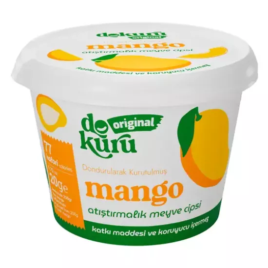 Dokuru Original Mango Atıştırmalık Meyve Cipsi 20gr