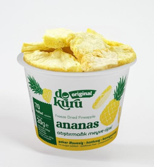 Dokuru Original Ananas Atıştırmalık Meyve Cipsi 20gr