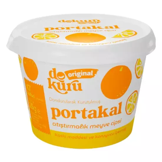 Dokuru Original Portakal Atıştırmalık Meyve Cipsi 15gr