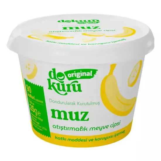 Dokuru Original Muz Atıştırmalık Meyve Cipsi 30gr