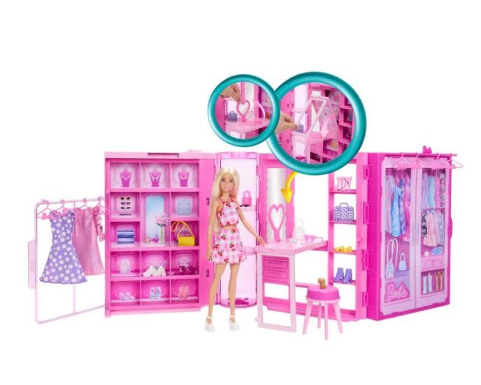 Barbie’nin Rüya Gardırobu ve Bebek Oyun Seti HXD58