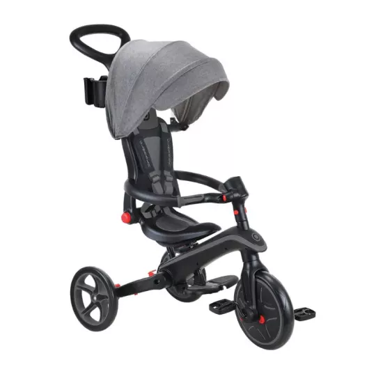 Globber Explorer 4in1 Katlanabilir Bisiklet Siyah Gri