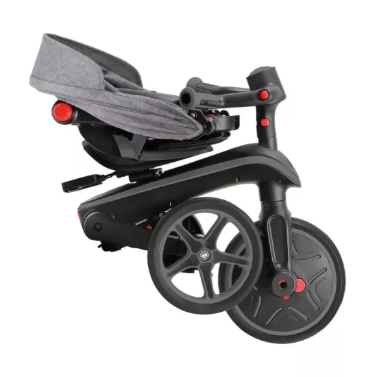 Globber Explorer 4in1 Katlanabilir Bisiklet Siyah Gri