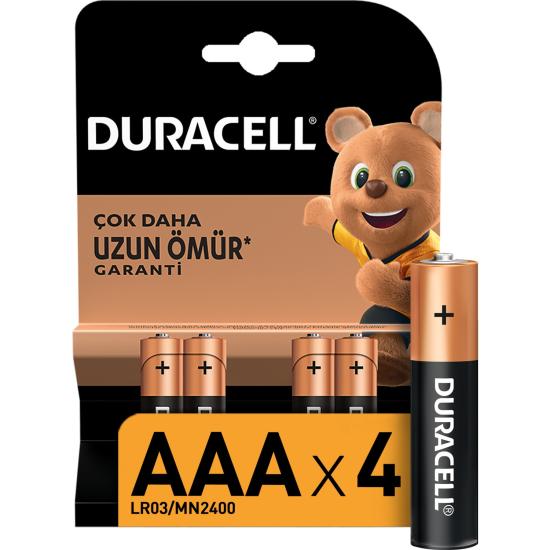 Duracell 4’Lü AAA İnce Kalem Pil