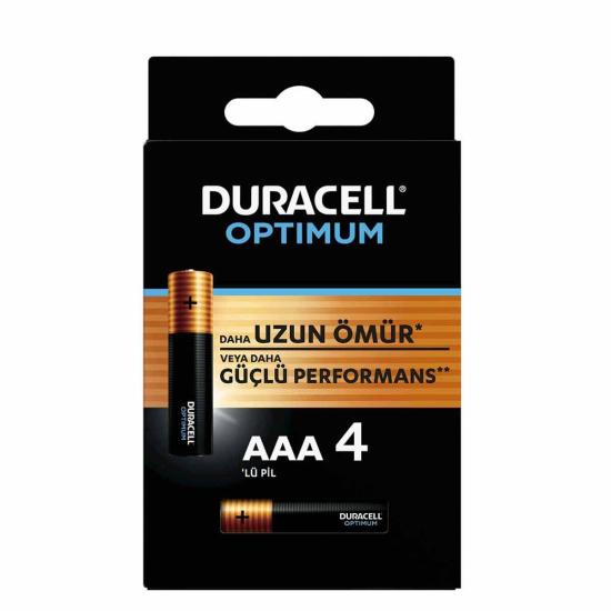 Duracell 4’Lü Optimum AAA Kalem Pil