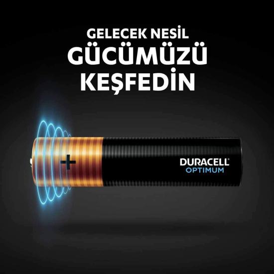 Duracell 4’Lü Optimum AAA Kalem Pil
