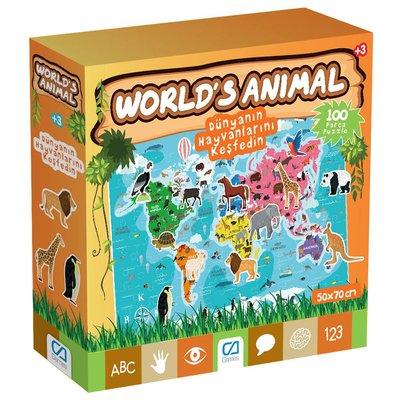 Games World’s Animal 100 Parça Puzzle 5152