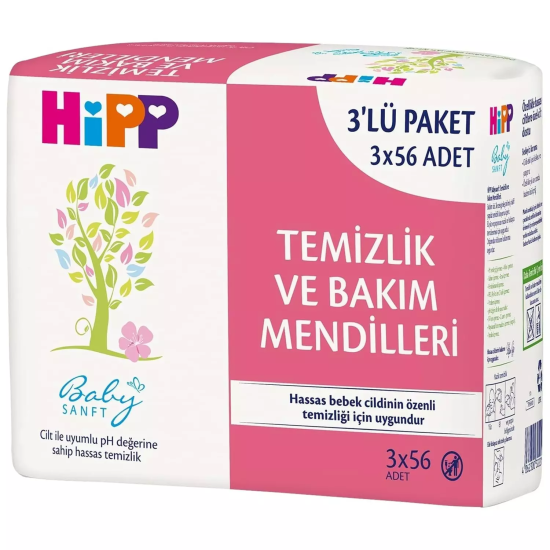 Hipp Temizlik ve Bakım Mendili 56x3’Lü 168 Yaprak