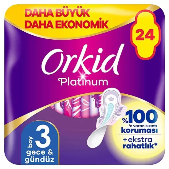 Orkid Ultra Platinum Gece Ped 24’Lü