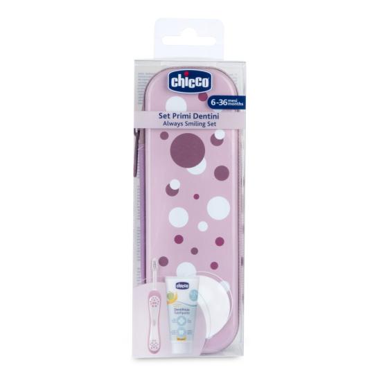 Chicco Diş Fırçası Seti 6+ Ay Lila