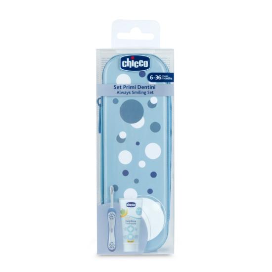Chicco Diş Fırçası Seti 6+ Ay Blue