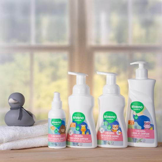 Siveno %100 Doğal Bebek Köpük Şampuanı 250 ml