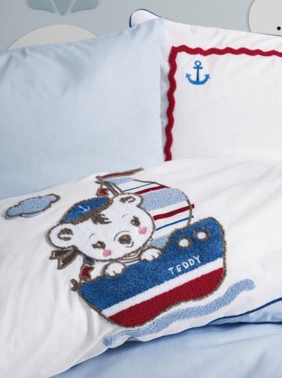 Cotton Box Punch Ranforce Nakışlı Bebek Nevresim Takımı Miniyo