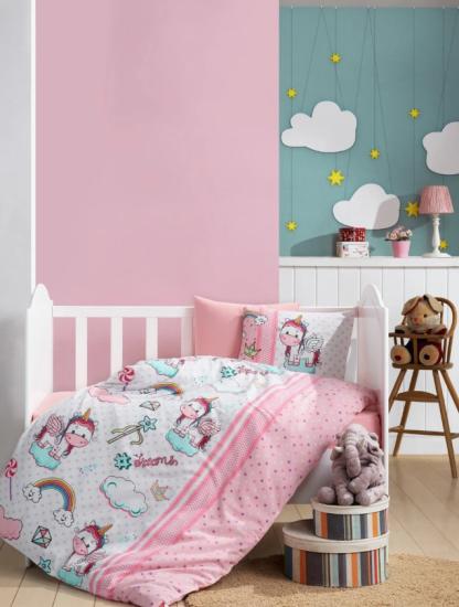 Cotton Box Flanel Bebek Nevresim Takımı Unicorn