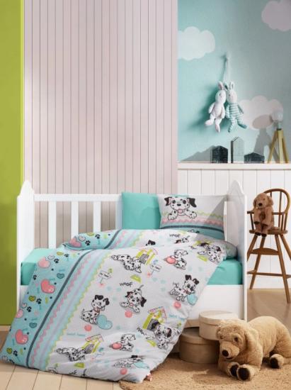 Cotton Box Flanel Bebek Nevresim Takımı Dalmaçyalı
