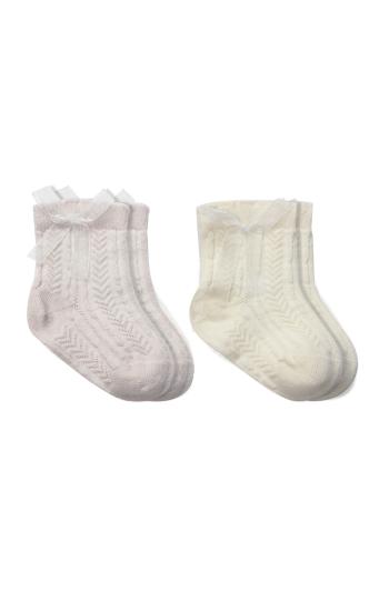 Bistyle Fiyonklu Penye Soket Çorap 2li 10149 Taş