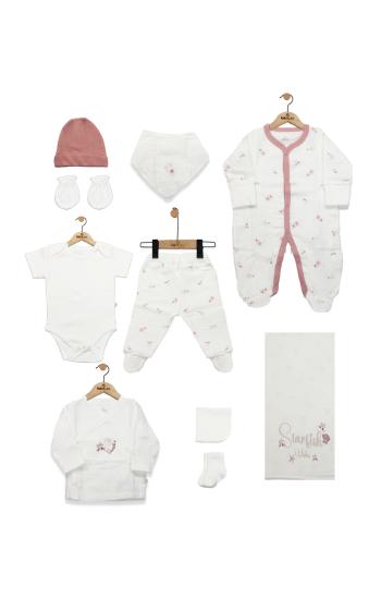 Bistyle 10lu Hastane Çıkışı Müslin Starfish Wishes 11120 Pembe