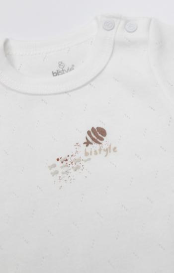 Bistyle Body Yarım Kol Ocean And Starfish 17182 Ekru
