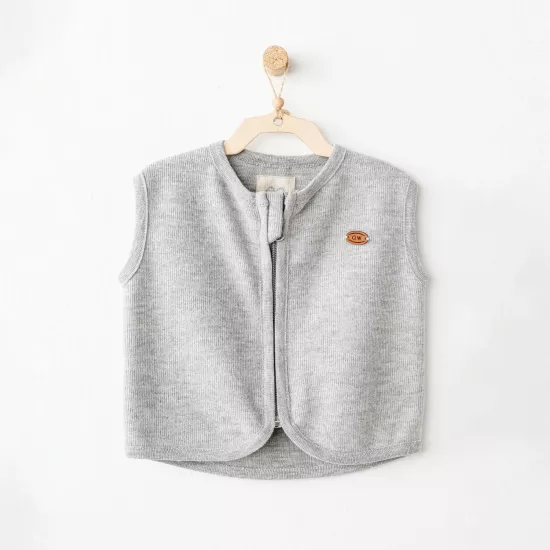 Andywawa AC26211 Casual Yelek Grey