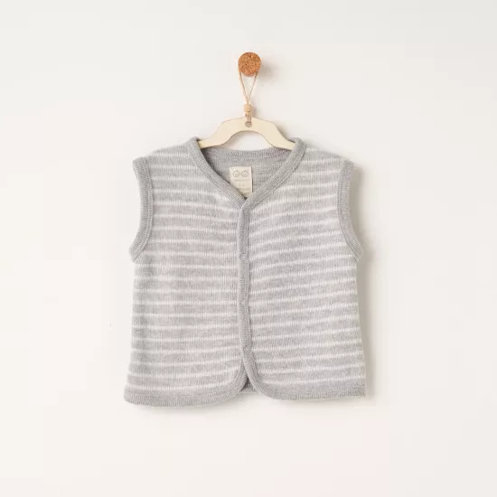 Andywawa AC26221 Casual Yelek Grey