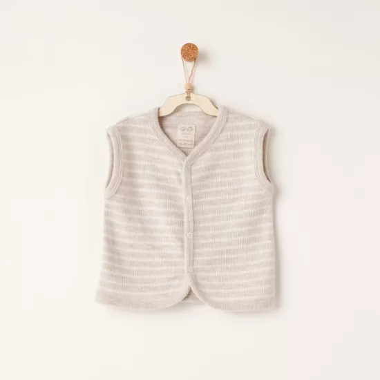 Andywawa AC26221 Casual Yelek Beige