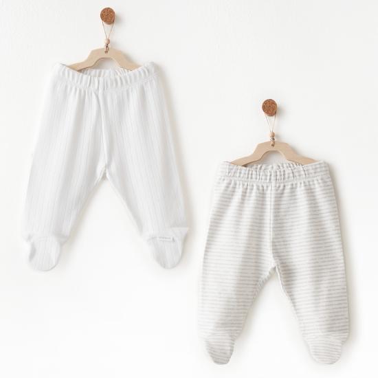 Andywawa AC26585 Hello Elephant 2li Patikli Pantolon White