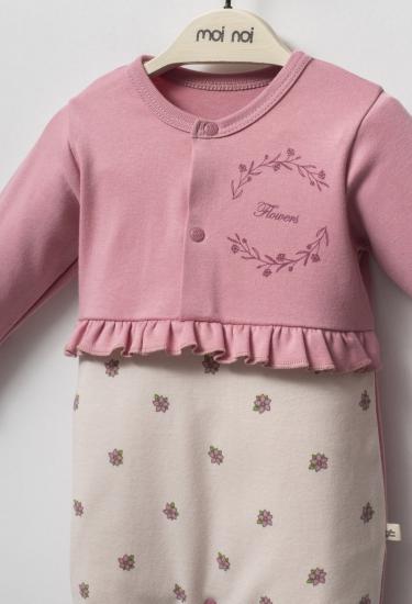 Moi Noi Flowers Şapkalı Tulum MNB1263 Mürdüm