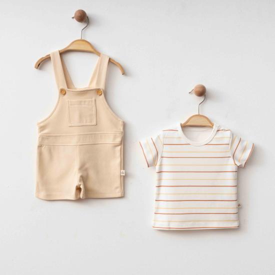 Eslenza Baby Şortlu Salopet 0127 Bej